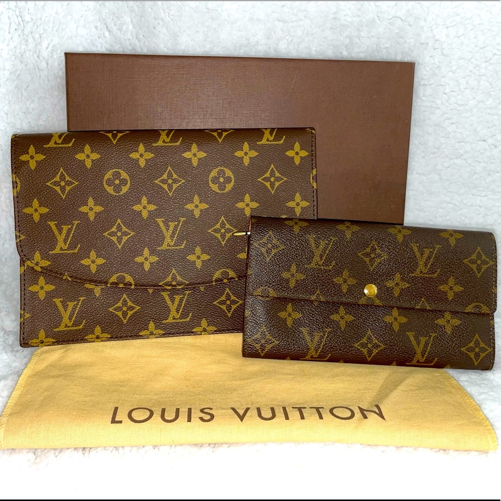 Louis Vuitton Clutch & Wallet BUNDLE ❤️